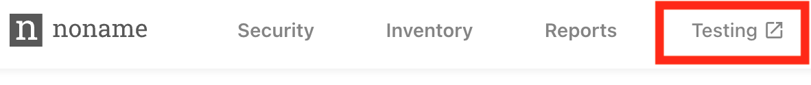Screenshot showing link to active testing